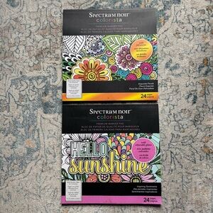 LOT OF 2 Spectrum Noir Premium Marker Pads Arts and Crafts Glitter Foil Coloring